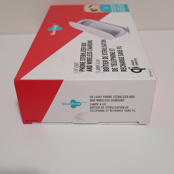 bluehive UV Light Sterilizer/Sanitizer Box w/ Wireless Charging - Picture 3 of 8